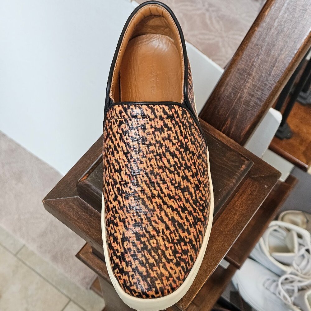 Rag & Bone Women's 'Kent' Tweed Print Leather Slip-Ons, Sz 9 (EU 39) - Picture 10 of 16